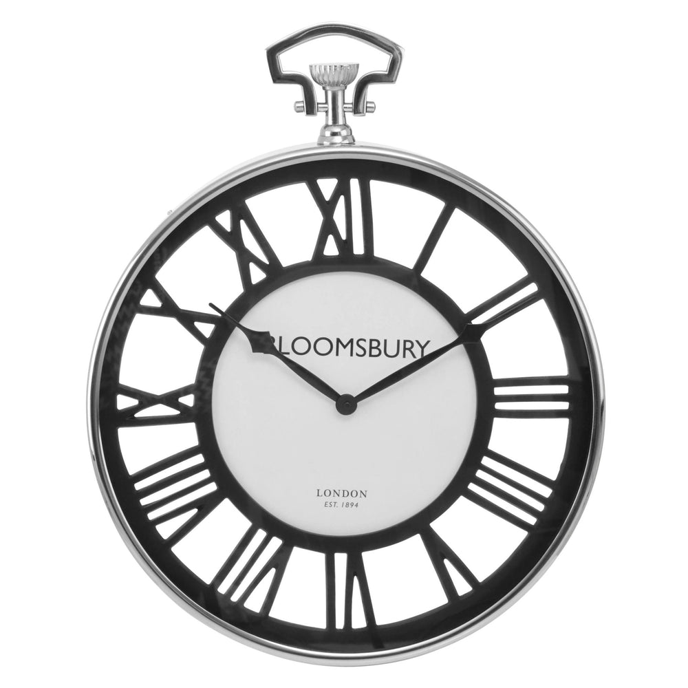 Mateo Nickel Finish Pocket Style Wall Clock - XShowhome Limited - Xshowhome