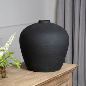 Matt Black Astral Vase - Canwell Interiors Limited - Hills