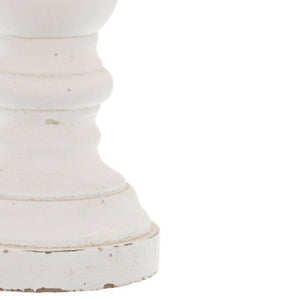 Matt White Small Ceramic Column Candle Holder - Canwell Interiors Limited - Hills