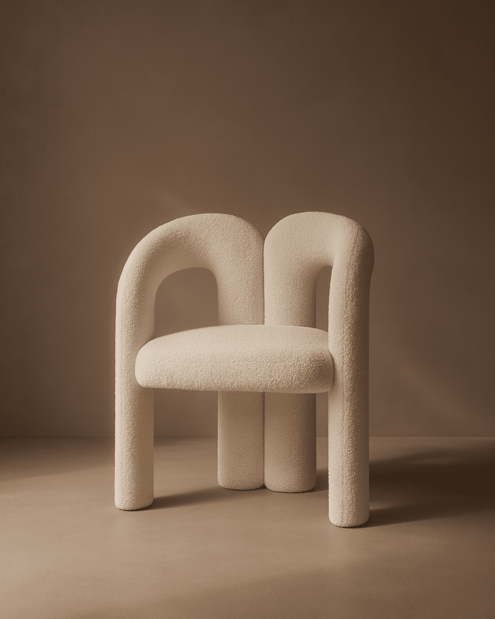 Mavis Dining Chair - Chex Polar Bouclé - XShowhome Limited - Tommy Franks