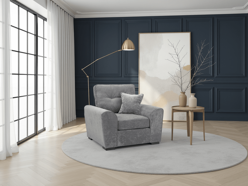 Maxwell Sofa Grey Armchair - XShowhome Limited - Xshowhome
