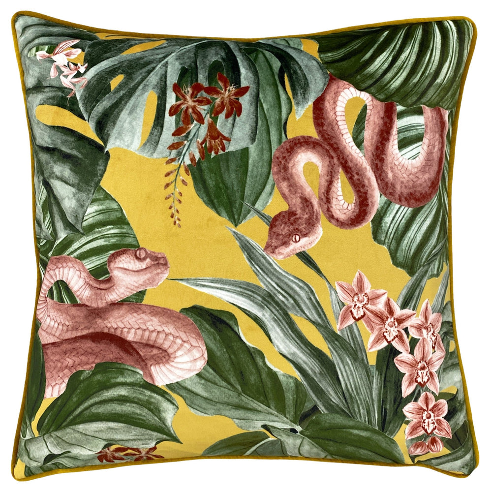 Medinilla 43x43 Feather Filled Cushion Mustard - Canwell Interiors Limited - Riva