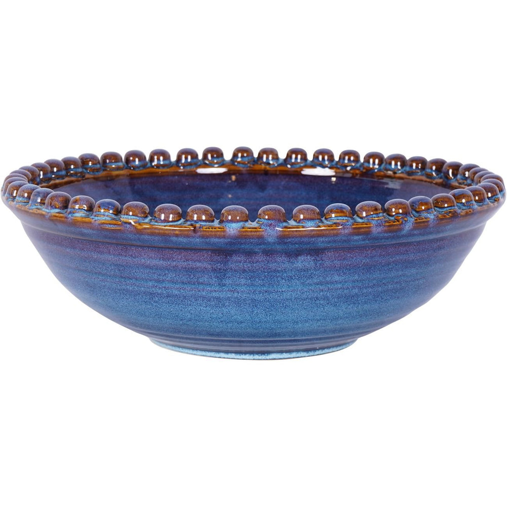 Mediterranean Reactive Glaze Ceramic Bowl Blue - XShowhome Limited - Libra