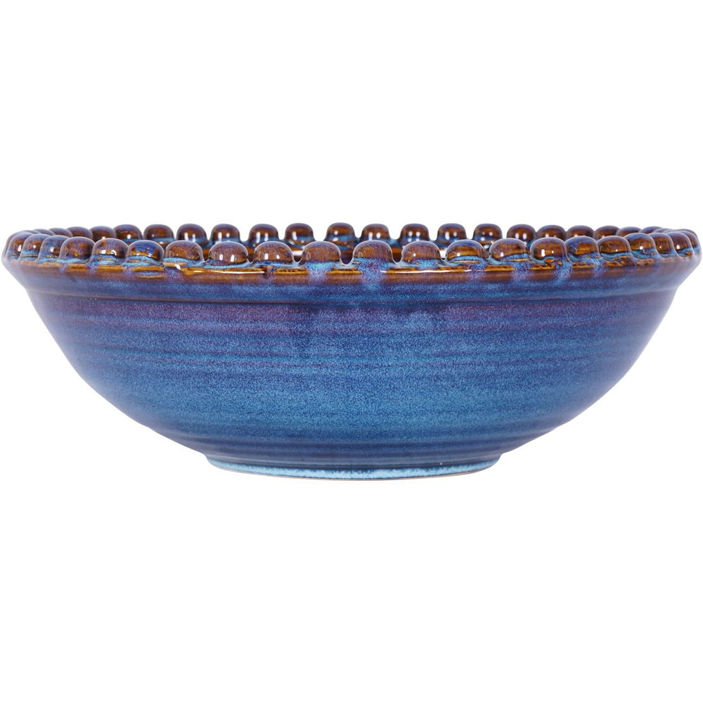 Mediterranean Reactive Glaze Ceramic Bowl Blue - XShowhome Limited - Libra