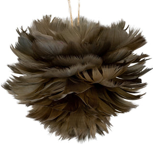 Medium Fawn Feather Ball Decoration - Canwell Interiors Limited - Hills