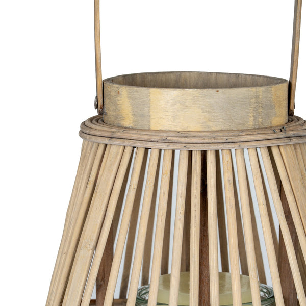 Medium Peardrop Wicker Lantern with Glass Holder - Canwell Interiors Limited - Hills