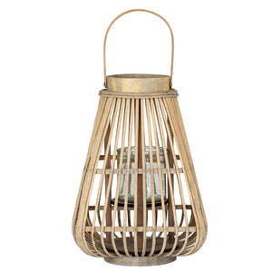 Medium Peardrop Wicker Lantern with Glass Holder - Canwell Interiors Limited - Hills