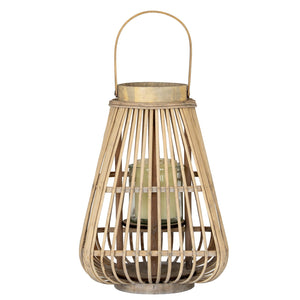 Medium Peardrop Wicker Lantern with Glass Holder - Canwell Interiors Limited - Hills