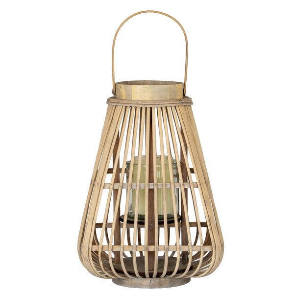 Medium Peardrop Wicker Lantern with Glass Holder - Canwell Interiors Limited - Hills
