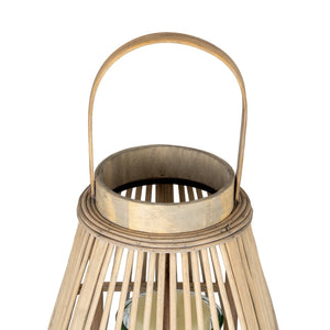 Medium Peardrop Wicker Lantern with Glass Holder - Canwell Interiors Limited - Hills