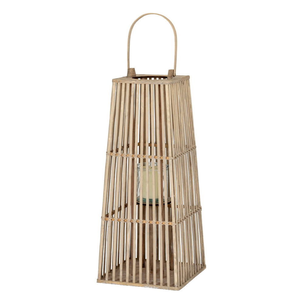 Medium Silo Wicker Lantern with Glass Holder - Canwell Interiors Limited - Hills