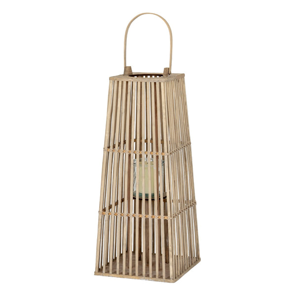 Medium Silo Wicker Lantern with Glass Holder - Canwell Interiors Limited - Hills