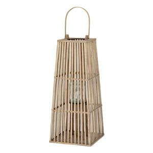 Medium Silo Wicker Lantern with Glass Holder - Canwell Interiors Limited - Hills