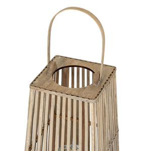 Medium Silo Wicker Lantern with Glass Holder - Canwell Interiors Limited - Hills