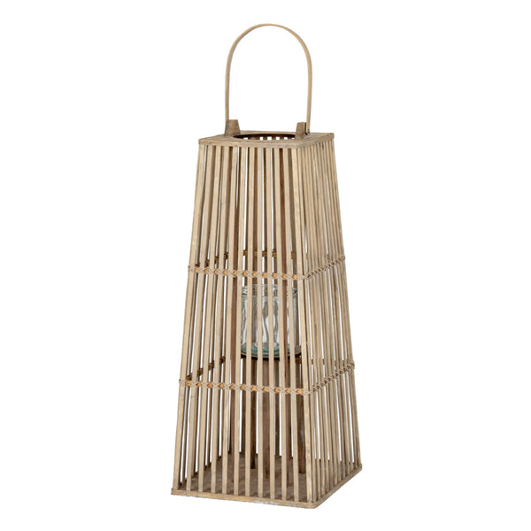 Medium Silo Wicker Lantern with Glass Holder - Canwell Interiors Limited - Hills