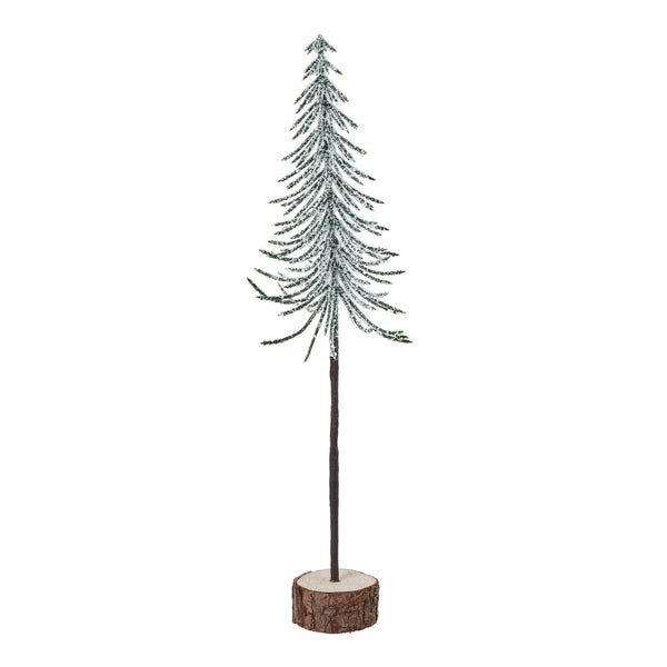 Medium Snowy Spindle Tree in Wood Log - Canwell Interiors Limited - Hills