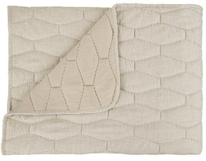 Melange Linen Look Quilt – Natural 200x230 - Canwell Interiors Limited - Malini