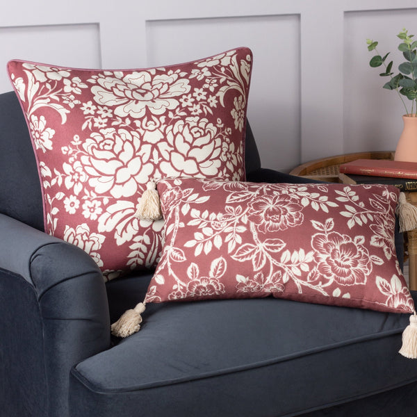 Melrose 50x50 Feather Filled Cushion Mulberry - Canwell Interiors Limited - Riva