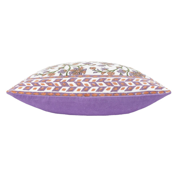 Mentera 50x50 Feather Filled Cushion Lilac/coral - Canwell Interiors Limited - Riva