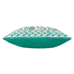 Mentera 50x50 Feather Filled Cushion Oasis Green/lilac - Canwell Interiors Limited - Riva