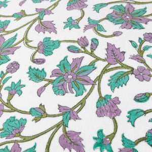 Mentera 50x50 Feather Filled Cushion Oasis Green/lilac - Canwell Interiors Limited - Riva