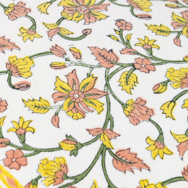 Mentera 50x50 Feather Filled Cushion Yellow/peach Crush - Canwell Interiors Limited - Riva