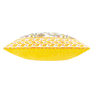 Mentera 50x50 Feather Filled Cushion Yellow/peach Crush - Canwell Interiors Limited - Riva