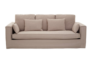 Menton 3 Seat Grey Fabric Sofa - Canwell Interiors Limited - Xshowhome