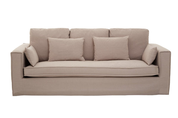 Menton 3 Seat Grey Fabric Sofa - Canwell Interiors Limited - Xshowhome