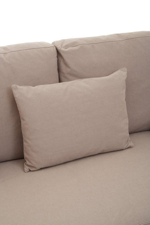 Menton 3 Seat Grey Fabric Sofa - Canwell Interiors Limited - Xshowhome