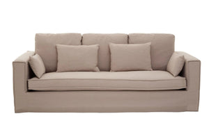 Menton 3 Seat Grey Fabric Sofa - XShowhome Limited - Xshowhome