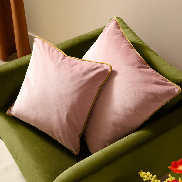 Meridian 55x55 Feather Filled Cushion Blush/Gold - XShowhome Limited - Riva