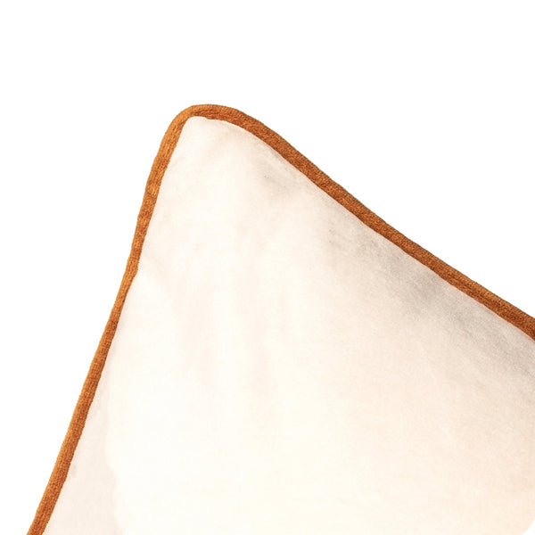 Meridian 55x55 Feather Filled Cushion Ecru/ginger - Canwell Interiors Limited - Riva