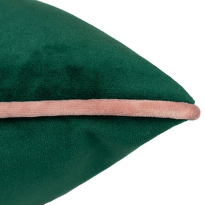 Meridian 55x55 Feather Filled Cushion Emerald/blush - Canwell Interiors Limited - Riva