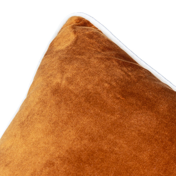 Meridian 55x55 Feather Filled Cushion Ginger & Ecru - Canwell Interiors Limited - Riva