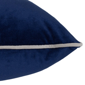 Meridian 55x55 Feather Filled Cushion Navy/Silver - XShowhome Limited - Riva
