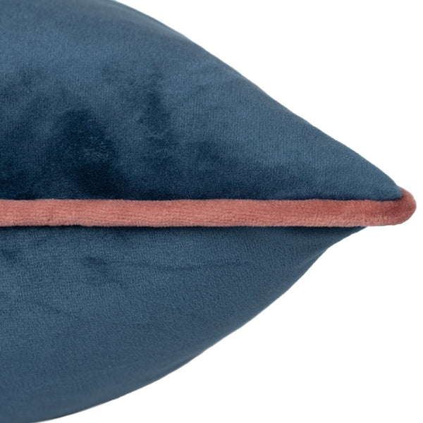 Meridian 55x55 Feather Filled Cushion Petrol/blush - Canwell Interiors Limited - Riva