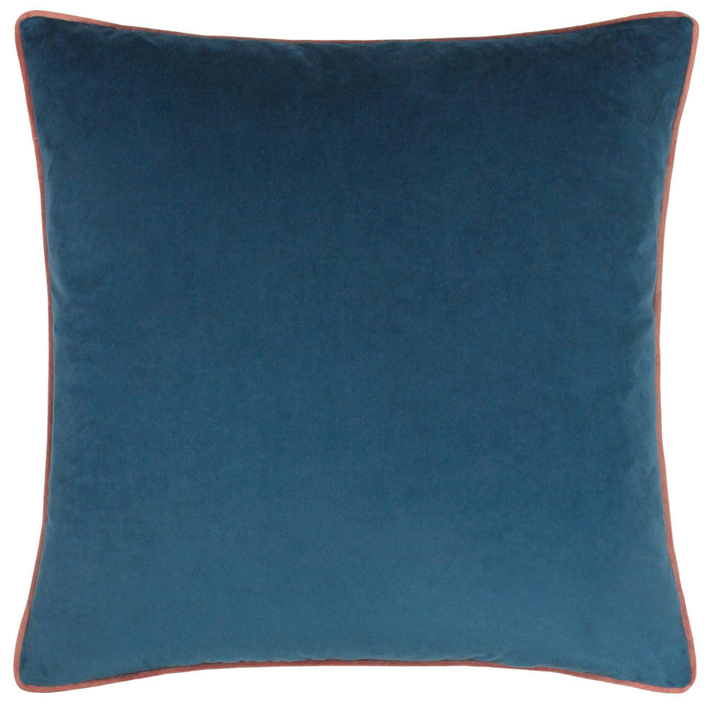 Meridian 55x55 Feather Filled Cushion Petrol/blush - Canwell Interiors Limited - Riva