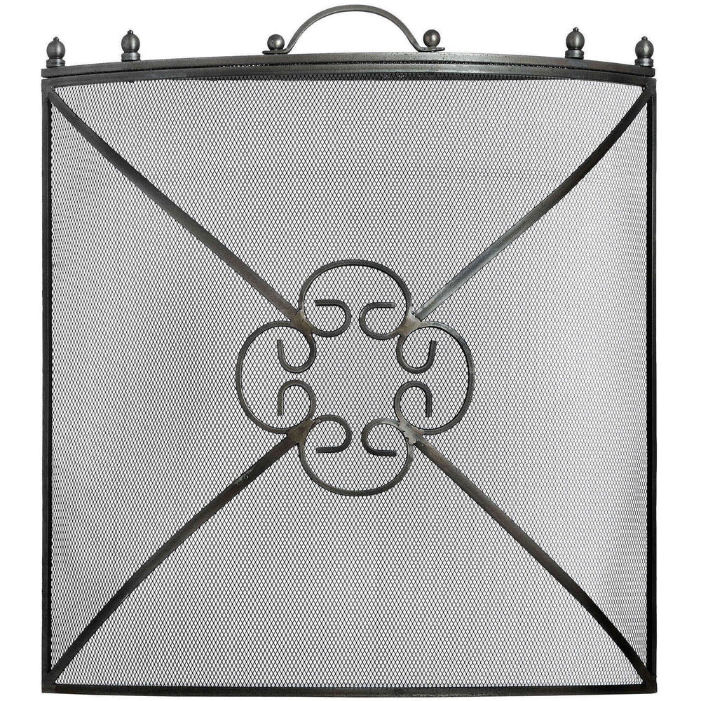 Mesh Fireguard in Antique Pewter Effect Finish - Canwell Interiors Limited - Hills