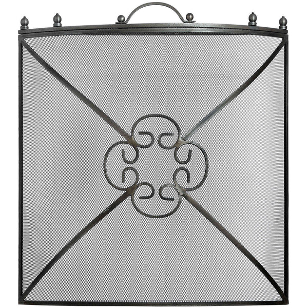 Mesh Fireguard in Antique Pewter Effect Finish - Canwell Interiors Limited - Hills