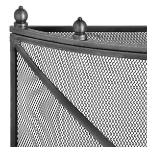 Mesh Fireguard in Antique Pewter Effect Finish - Canwell Interiors Limited - Hills