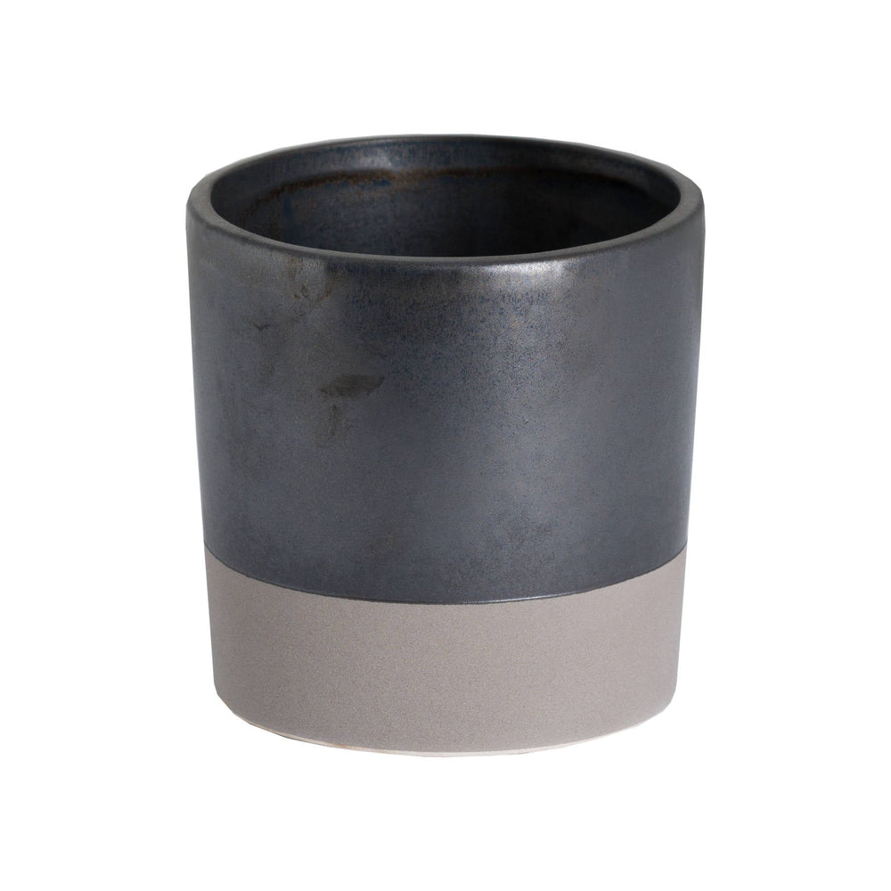 Metallic Grey Ceramic Planter - Canwell Interiors Limited - Hills