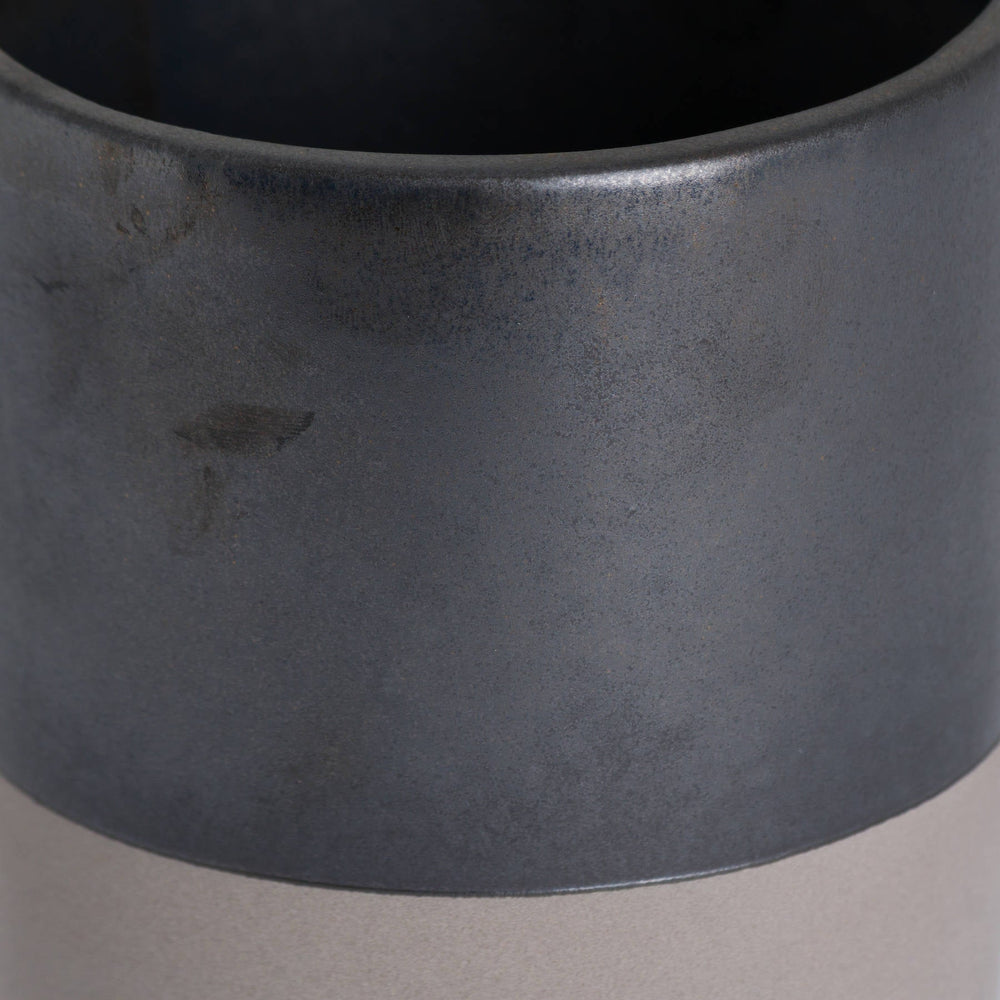 Metallic Grey Ceramic Planter - Canwell Interiors Limited - Hills