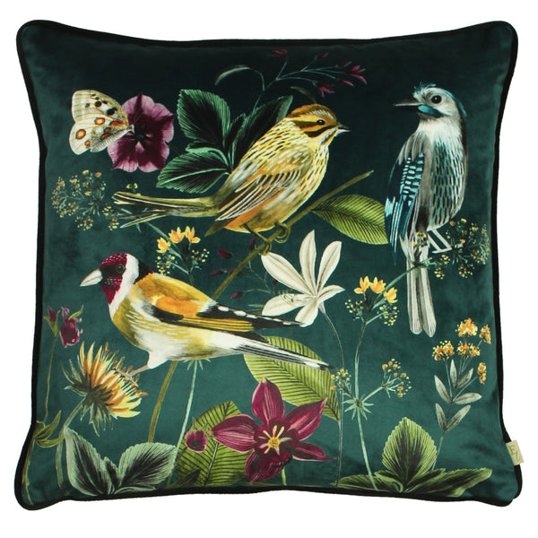 Midnight Garden 43x43 Feather Filled Cushion Birds - XShowhome Limited - Riva