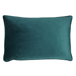 Midnight Garden Aquilegia 40x60 Feather Filled Cushion Teal - Canwell Interiors Limited - Riva