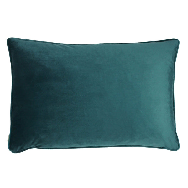 Midnight Garden Aquilegia 40x60 Feather Filled Cushion Teal - Canwell Interiors Limited - Riva