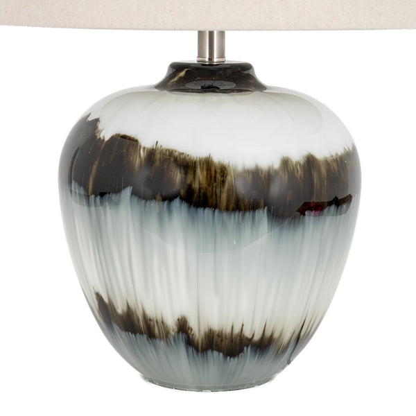 Midnight Shadows Table Lamp With Linen Shade - Canwell Interiors Limited - Hills