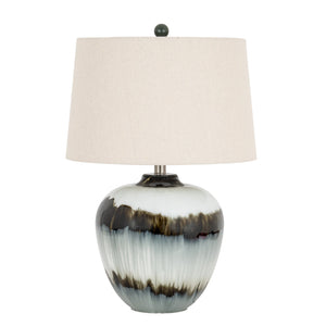 Midnight Shadows Table Lamp With Linen Shade - Canwell Interiors Limited - Hills