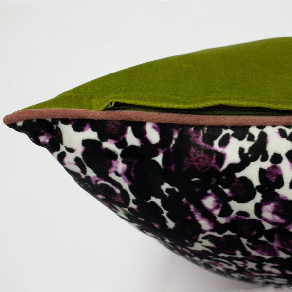 Mika 50x50 Feather Filled Cushion Rose/green - Canwell Interiors Limited - Riva