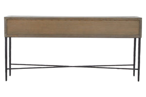 Milan Four Drawer Elm Wood Console Table - Canwell Interiors Limited - Xshowhome